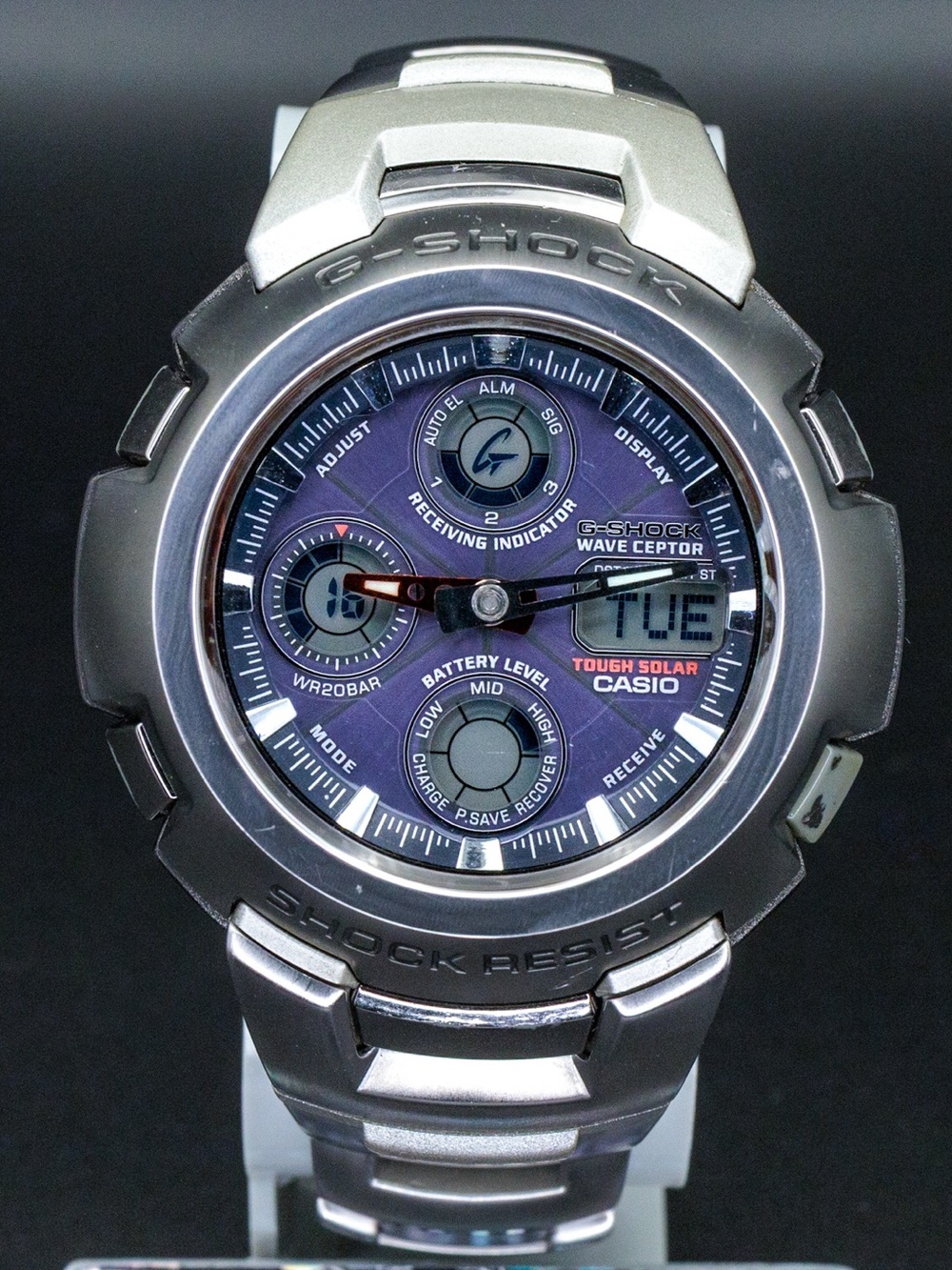 Casio Rare G-Shock GW-100DJ Vintage Solar Wave JDM Import 45mm Ana/Digi Watch
